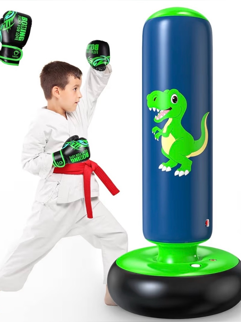 Inflatable Punching bag for kids with Dino design, PLEASE READ (Design is differ